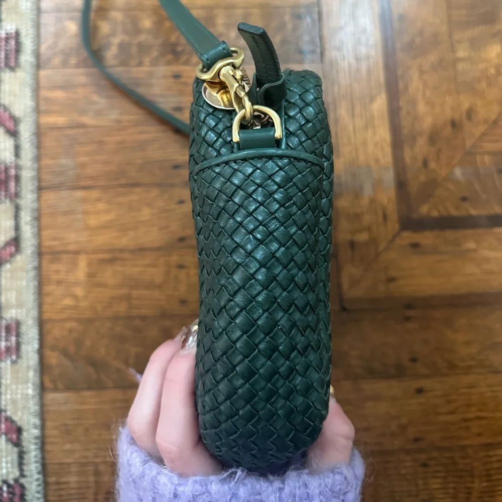 Clare V midi sac woven forest green - Picture 6 of 7